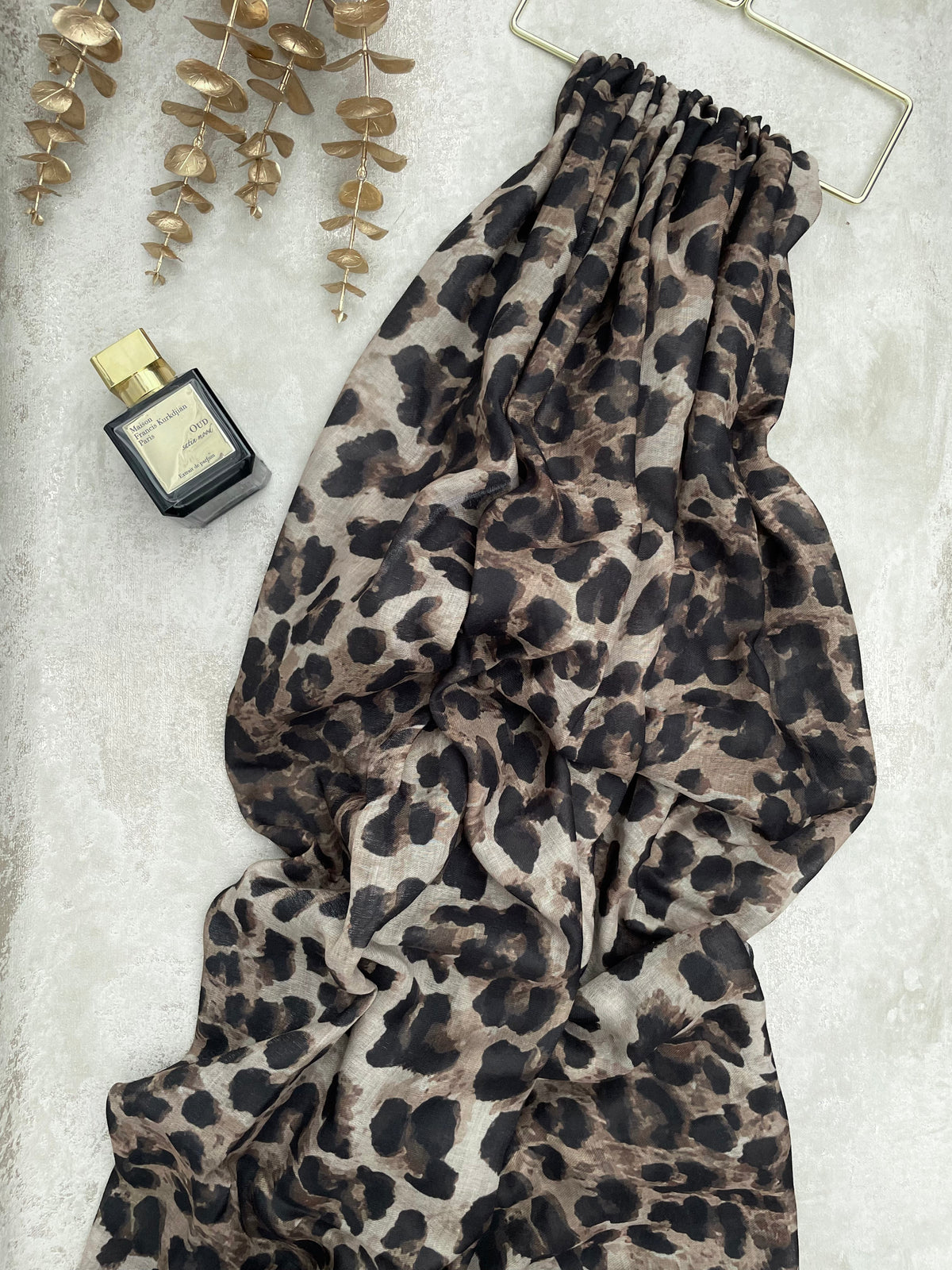 Water coloured Modal Printed Lepoard Hijab