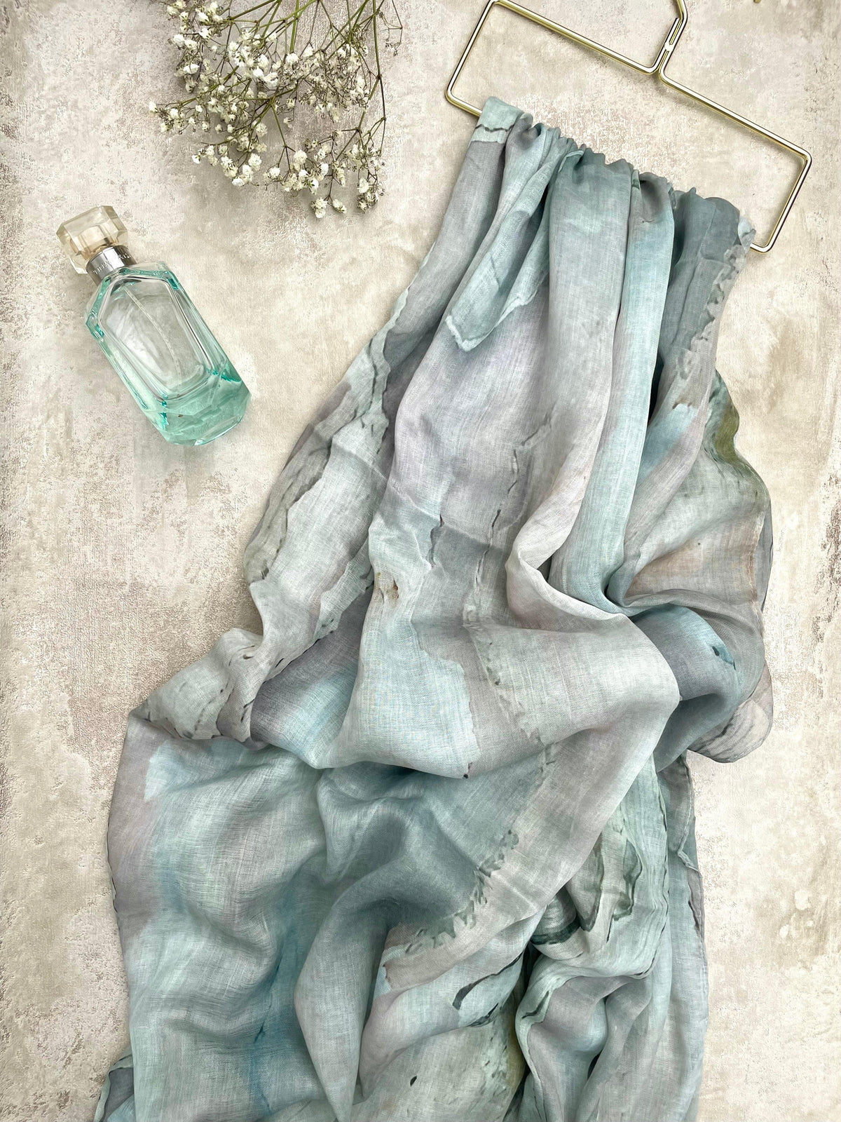 Water coloured Modal Printed Moss Hijab